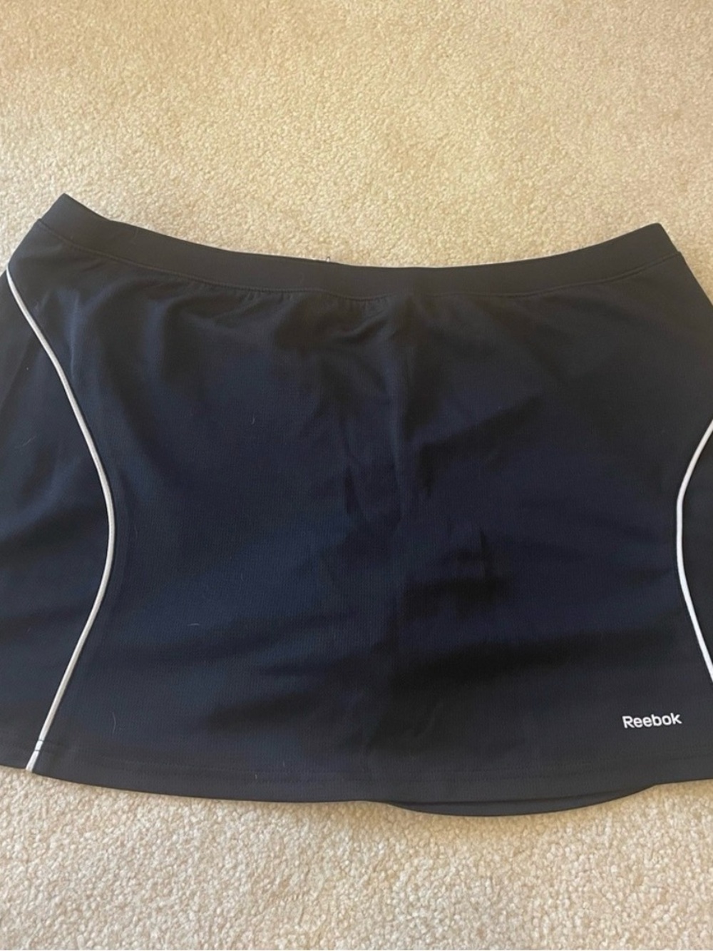 Reebok PlayDry Black Tennis Golf Skort Built In Shorts XL
